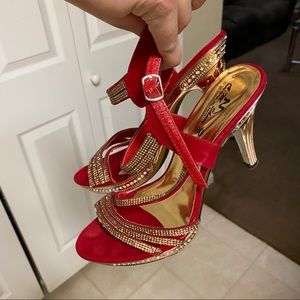 Fashion Bridal Sandals Pakistani Indian Heel Fancy